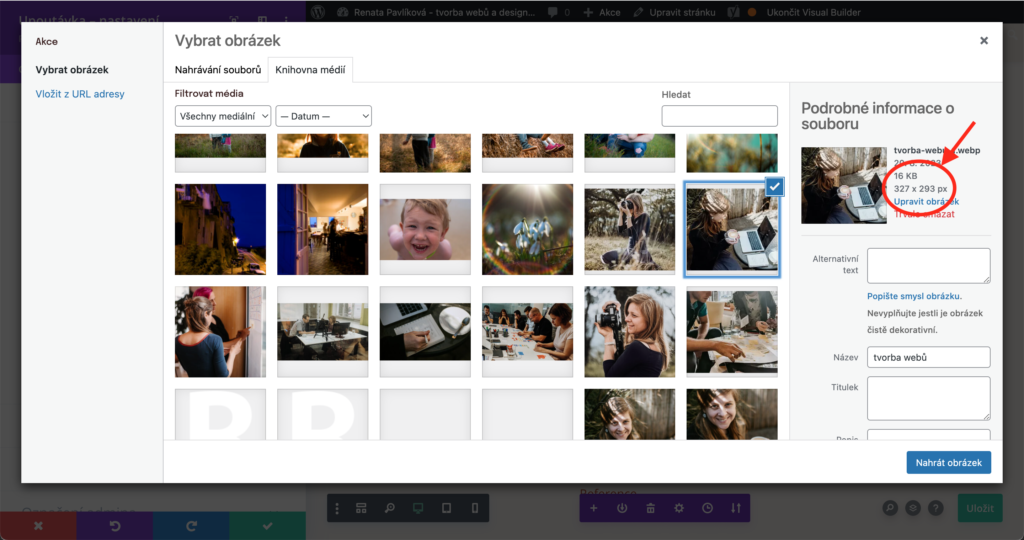 Výměna obrázku na webu